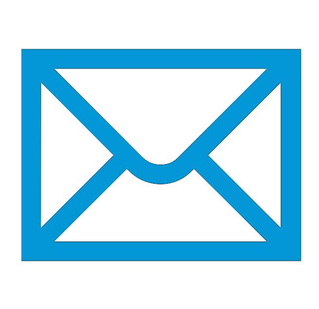 The message icon is blue on a white background.